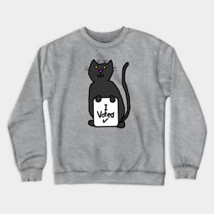 Cute Cat says she Voted Crewneck Sweatshirt